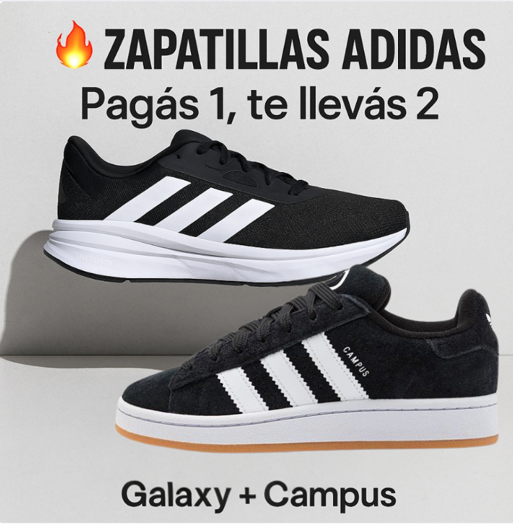 2x1 ZAPATILLAS GALAXY + ADIDAS CAMPUS