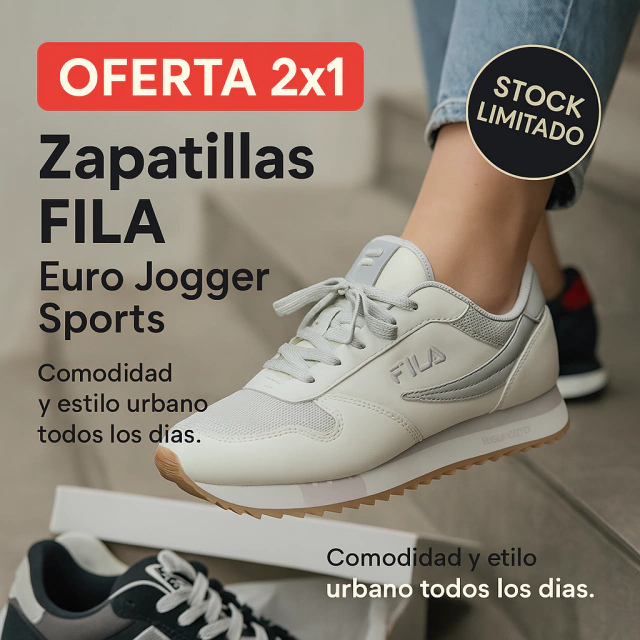 !PROMO ESPECIAL 2X1! ZAPATILLAS FILA EURO JOGGER SPORTS