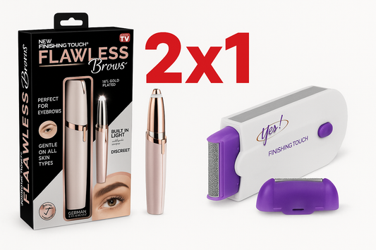 2x1 depiladora corporal + depiladora cejas