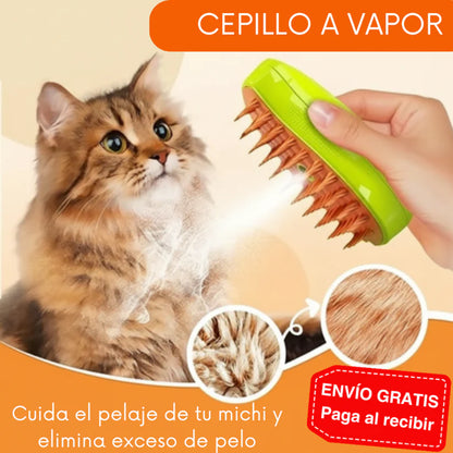 Cepillo a Vapor para Mascotas 3 EN 1