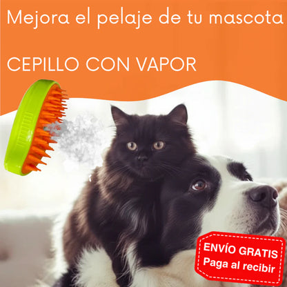 Cepillo a Vapor para Mascotas 3 EN 1