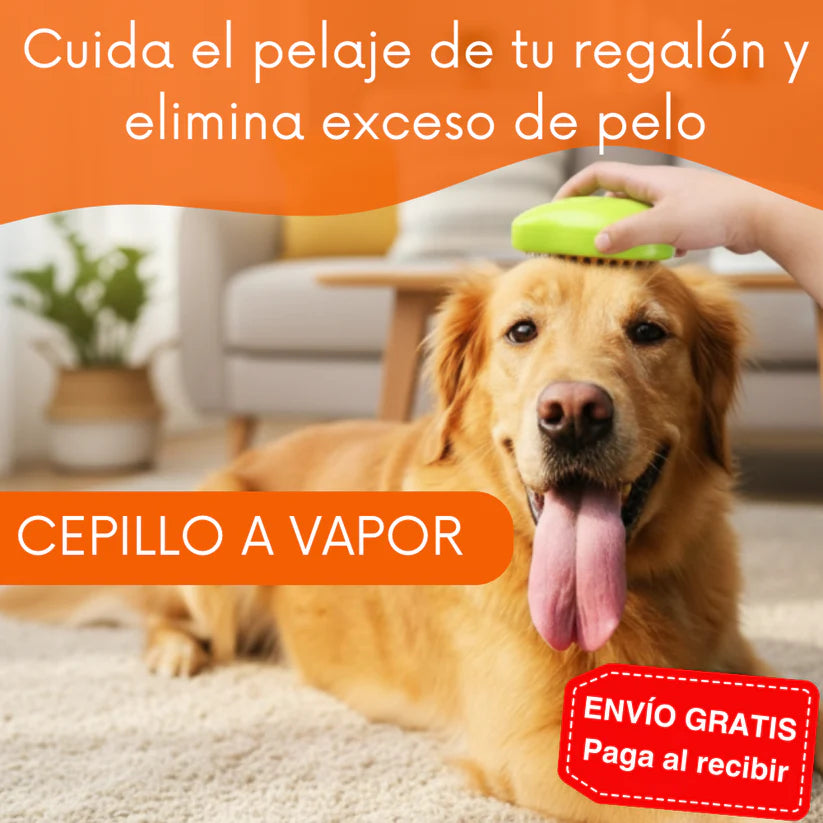 Cepillo a Vapor para Mascotas 3 EN 1