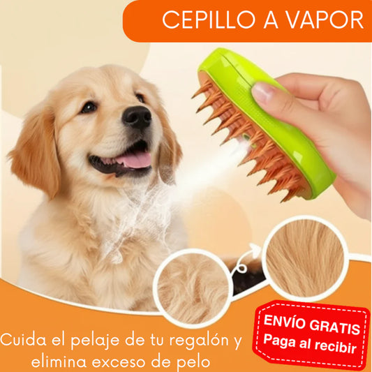 Cepillo a Vapor para Mascotas 3 EN 1