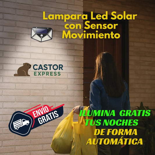 ámpara Solar con Sensor de movimiento – Seguridad automática y ecológica cada noche