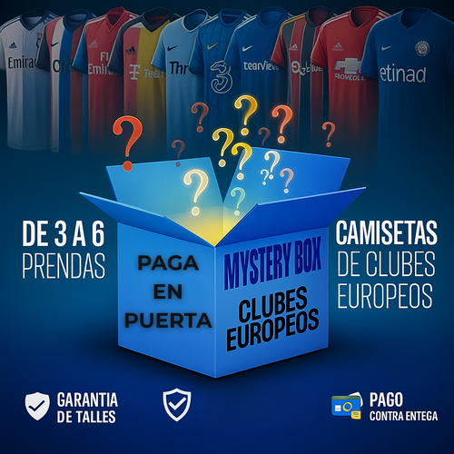 Mystery Box Camisetas Futbol Europeo - (3 a 6 Camisetas)